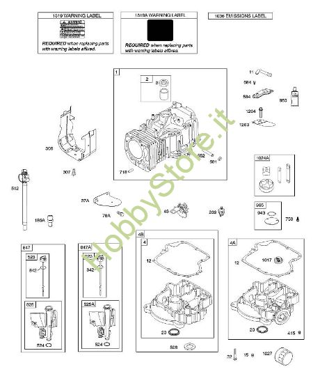 F - Cilindro, coppa motore, lubrificazione, rifornimento olio B&S - 21 €¦ 21R807-0012-B5 brand Stihl